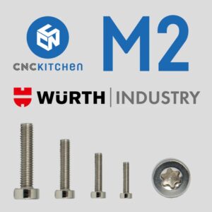 25 Parafusos TORX Stainless Steel M2x10 (TX6 Low Head Screw) - CNC Kitchen