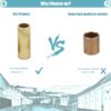 Rolamento Manga autolubrificante Latão 8*11*30 (Self-lubricating Brass Bearing Bushing Sleeve Ultimaker ) - AIMSOAR