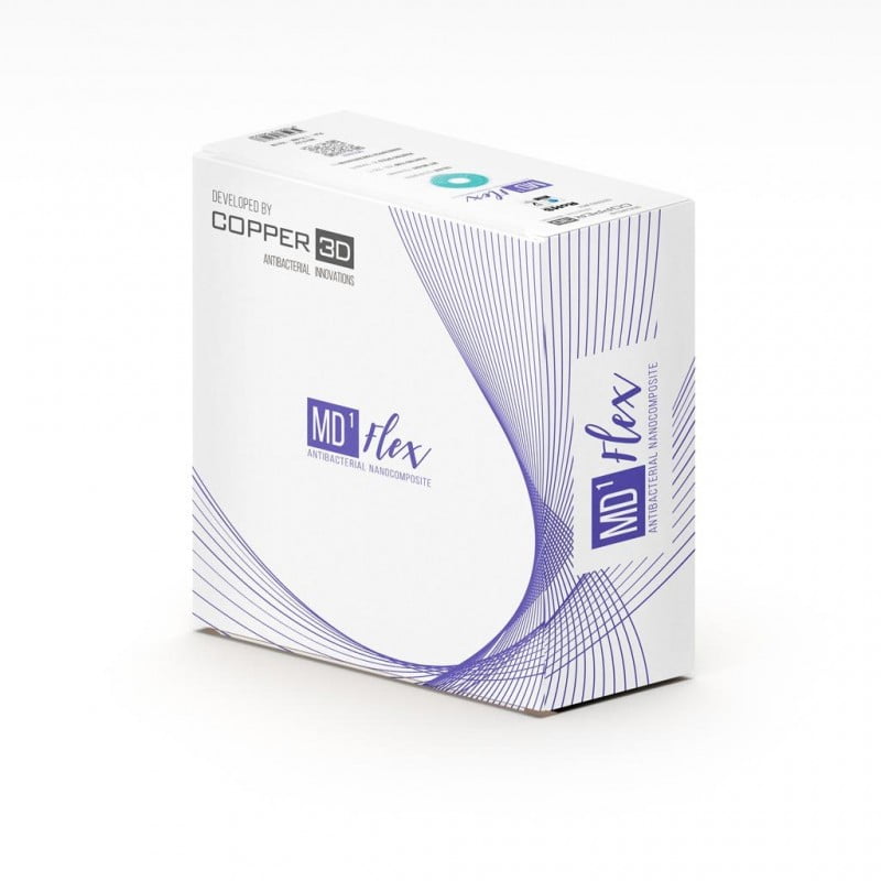TPU 98A MDFlex 500g Vermelho Antibacteriano - COPPER 3D - Image 2