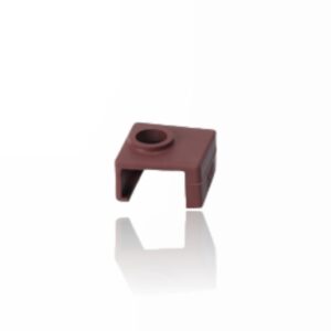 Isolamento de silicone Castanho para Heat Block MK8 20X12X16 ( Heatblock bloco de aquecimento compatível com MK8 ) - AIMSOAR