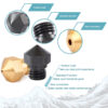 0.8mm B-SERIES PREMIUM Aço Endurecido Hardened Steel Nozzle MK10 Micro Swiss - AIMSOAR