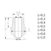 0.3mm Aço Inox Stainless Steel Nozzle MK10  - AIMSOAR