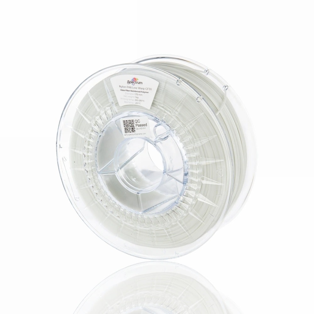 Nylon PA6 Low Warp GF30™ 1kg Transparent - Spectrum Filaments
