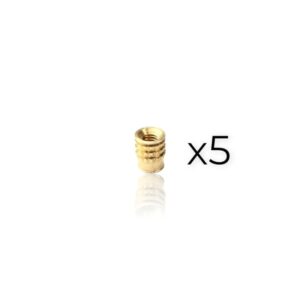 Pack 5 unidades Porca Inserção M3 para embutir em plástico ( Thread inserts ) - Bondtech