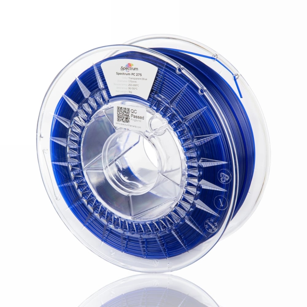 PC 275 1kg Transparent Blue - Spectrum Filaments