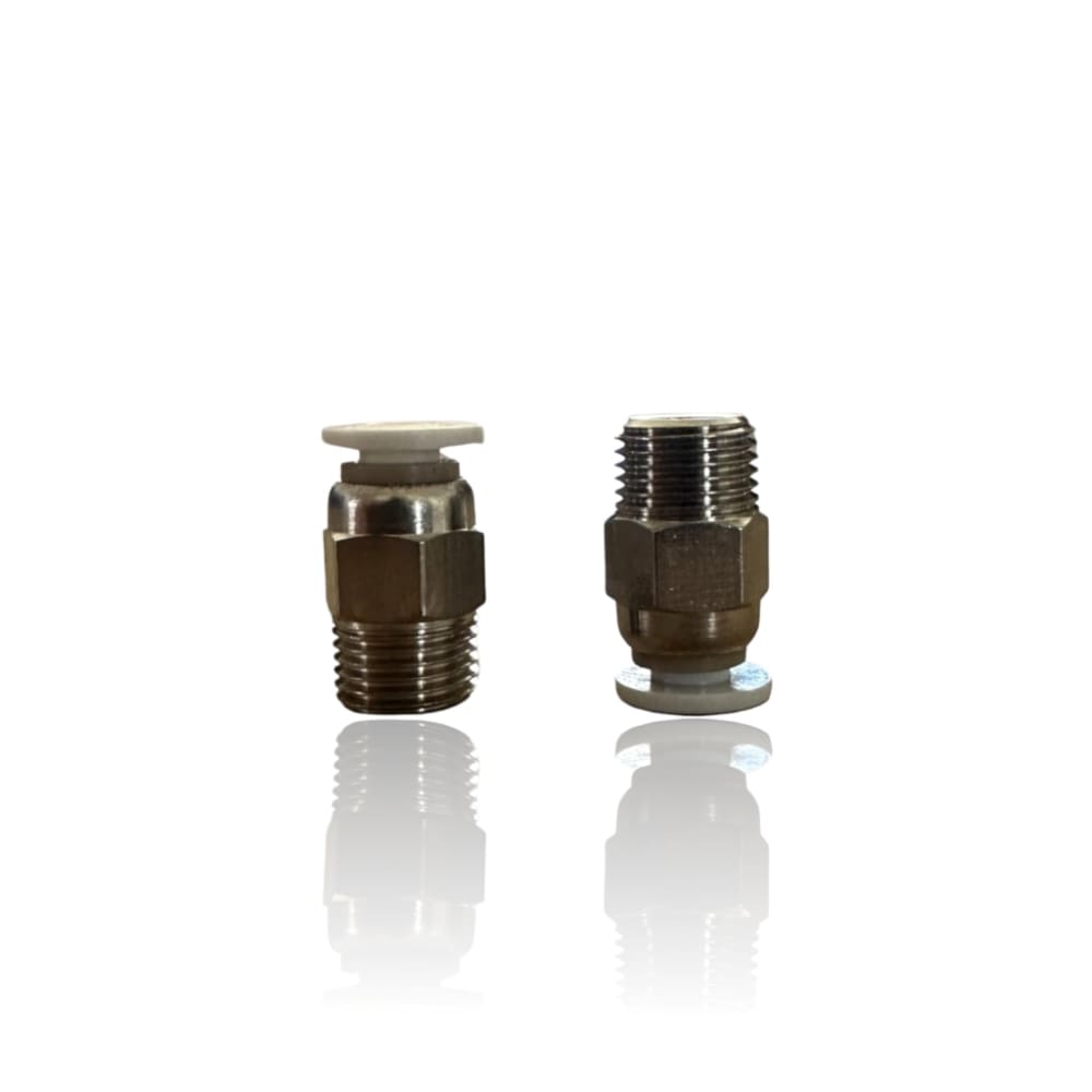 PC4-M10 Conector União Pneumática para tubo PTFE Quick Push-In (Marca Capricorn) - Captubes
