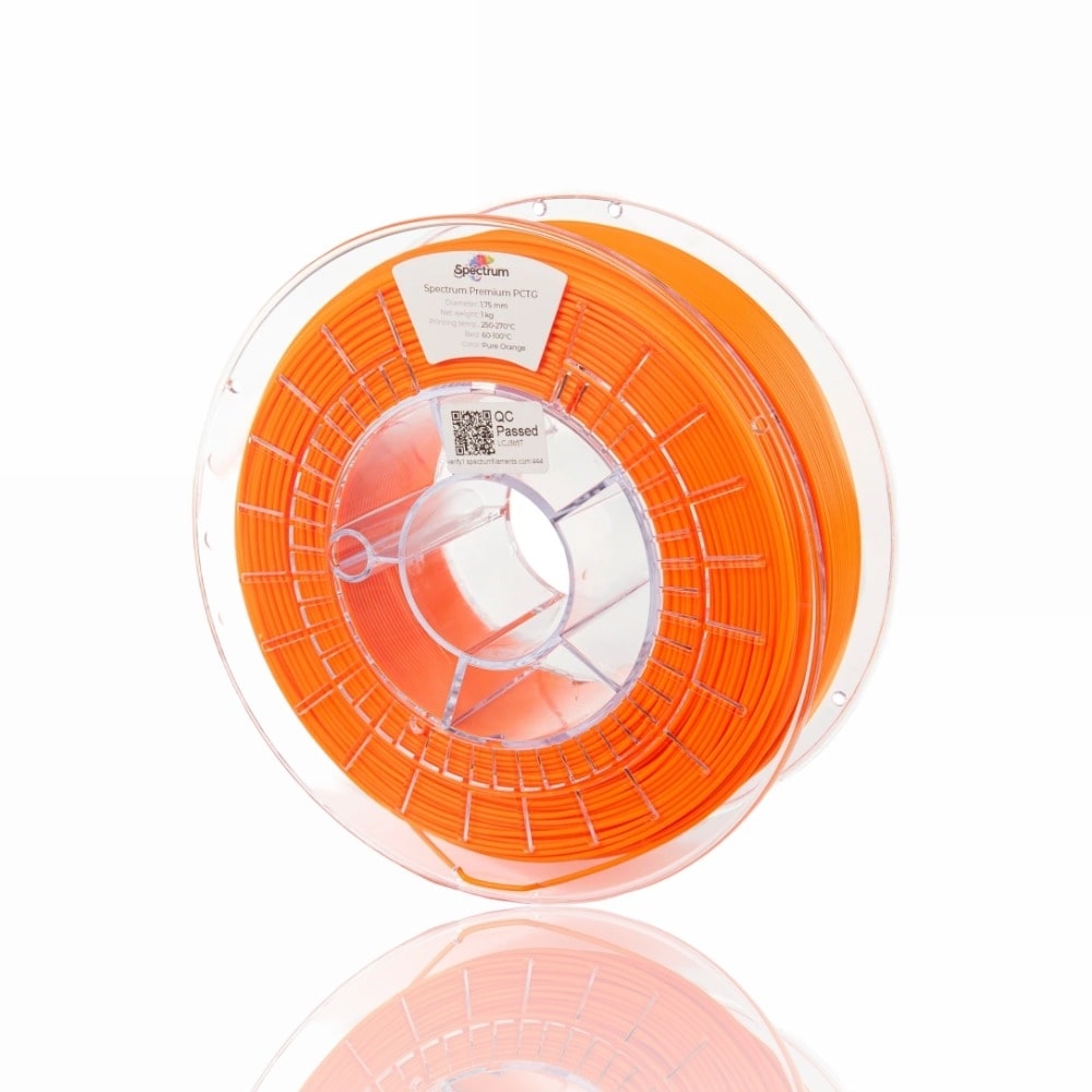 PCTG Premium Pure Orange 1kg - Spectrum Filaments