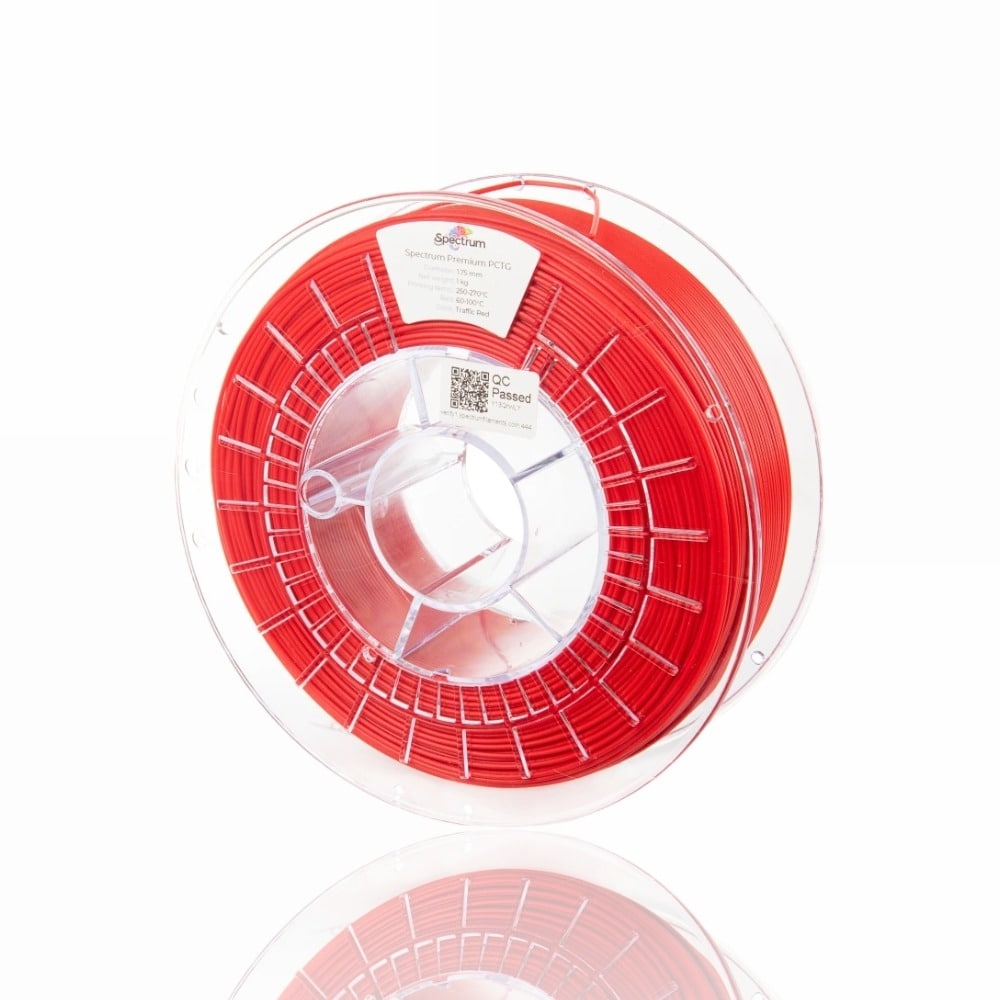 PCTG Premium Traffic Red 1kg - Spectrum Filaments