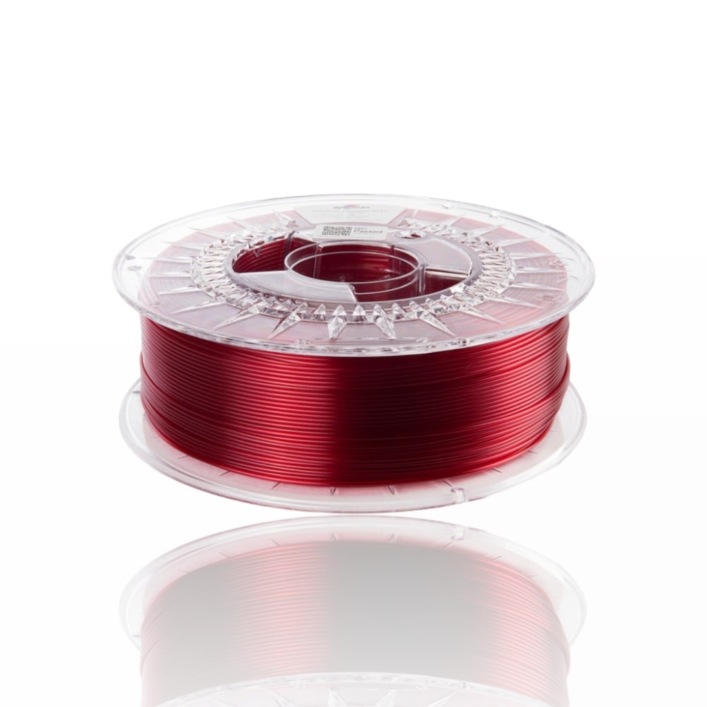 PCTG Premium Transparent Red 1kg - Spectrum Filaments - Image 2