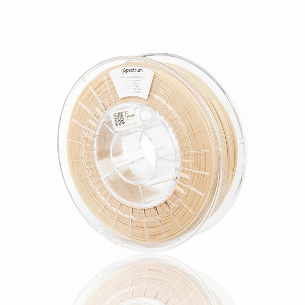 PETG FR V0 (Retardador de Fogo) 750g Natural - Spectrum Filaments