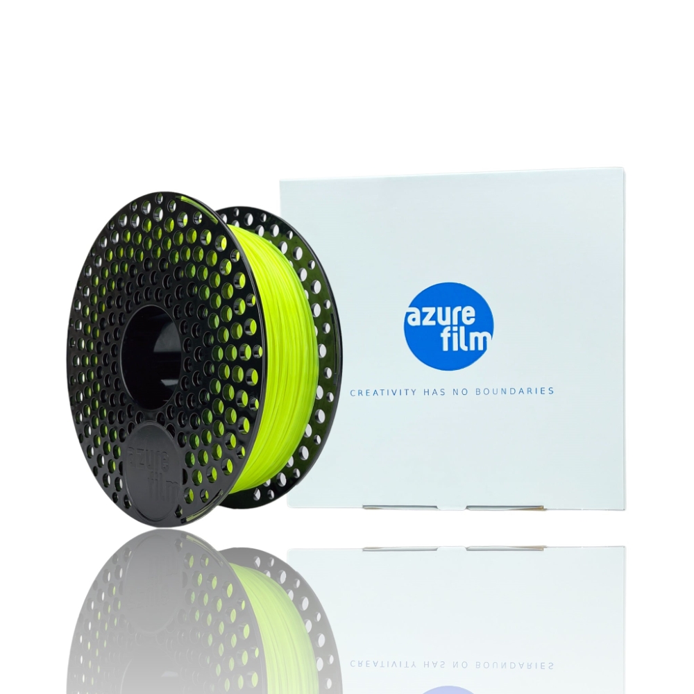 PETG 50g (Amostra) Neon Lime Green - Azurefilm - Image 3