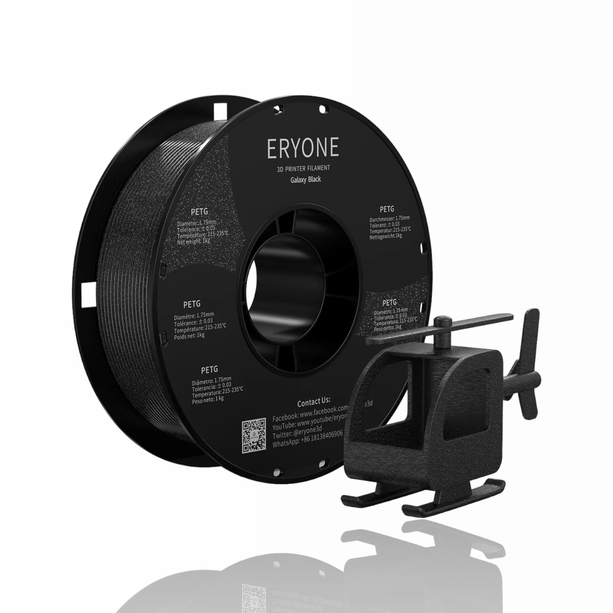 PETG Galaxy 1kg Black - ERYONE