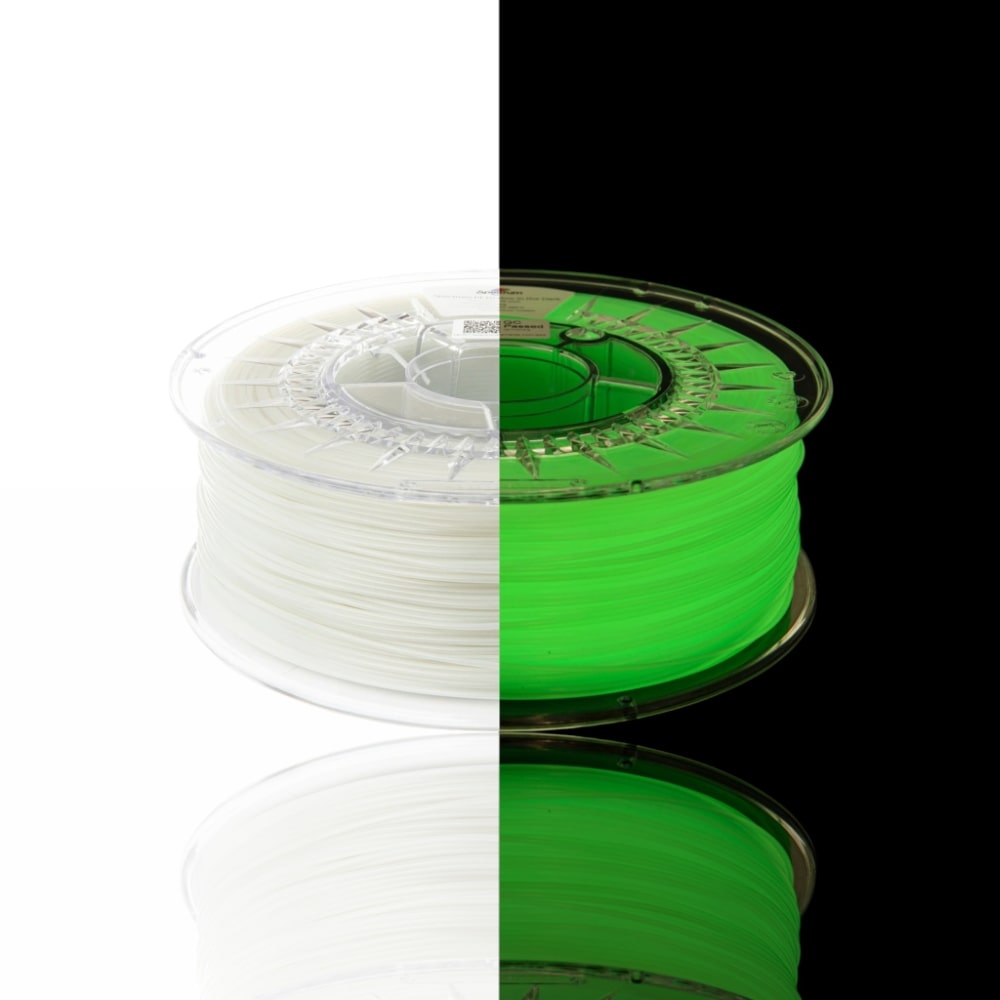 PETG Glow in the Dark 1kg Yellow Green - Spectrum Filaments
