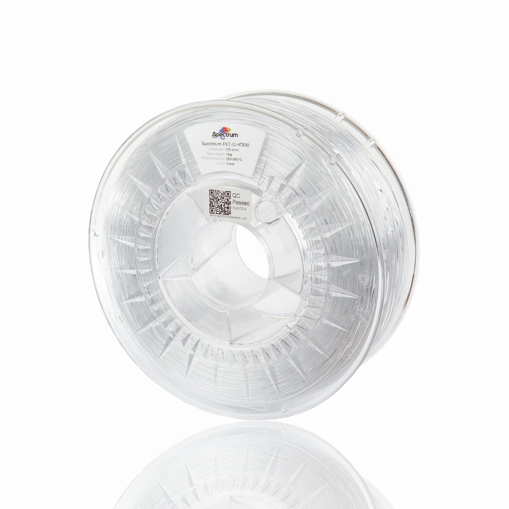 PETG HT100™ 0.5kg Clear - Spectrum Filaments
