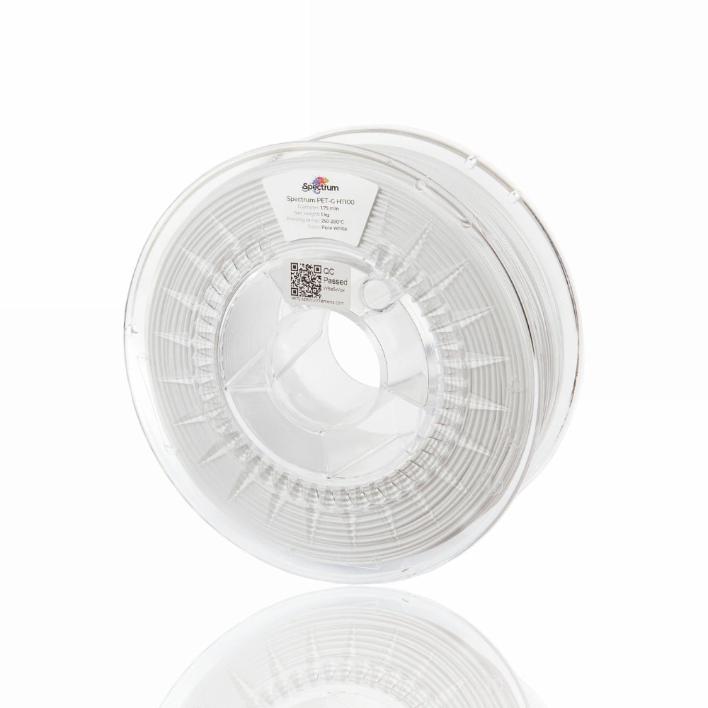 PETG HT100™ 0.5kg Pure White - Spectrum Filaments