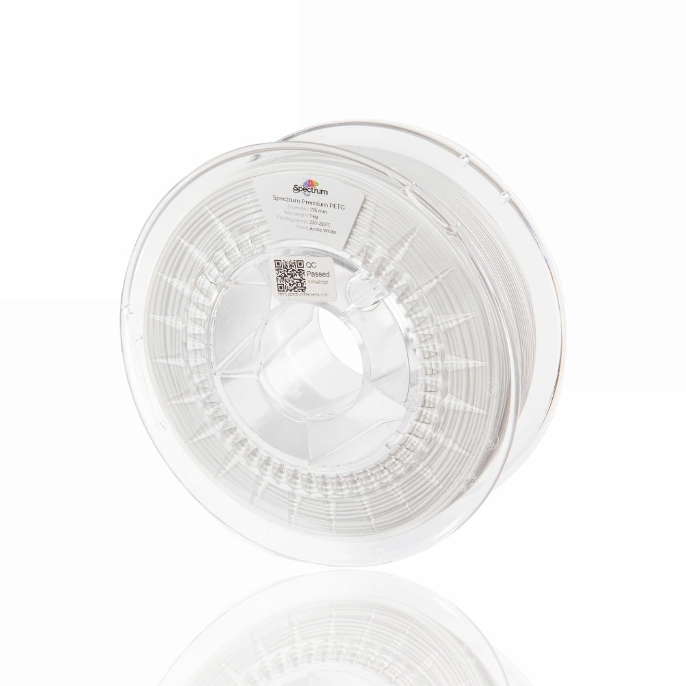 PETG Premium 1kg Arctic White - Spectrum Filaments