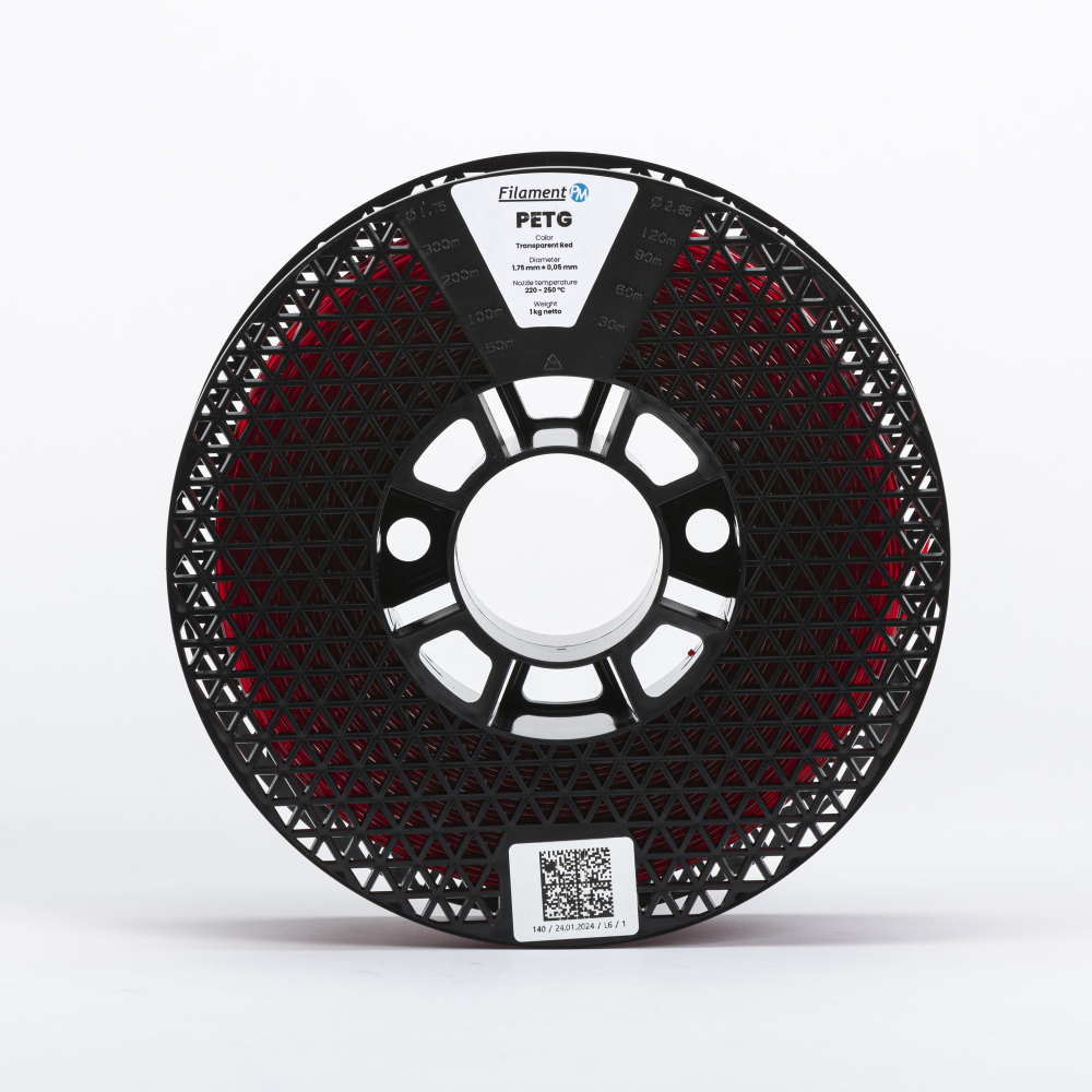 PETG 1kg Transparent Red - Filament PM - Image 2