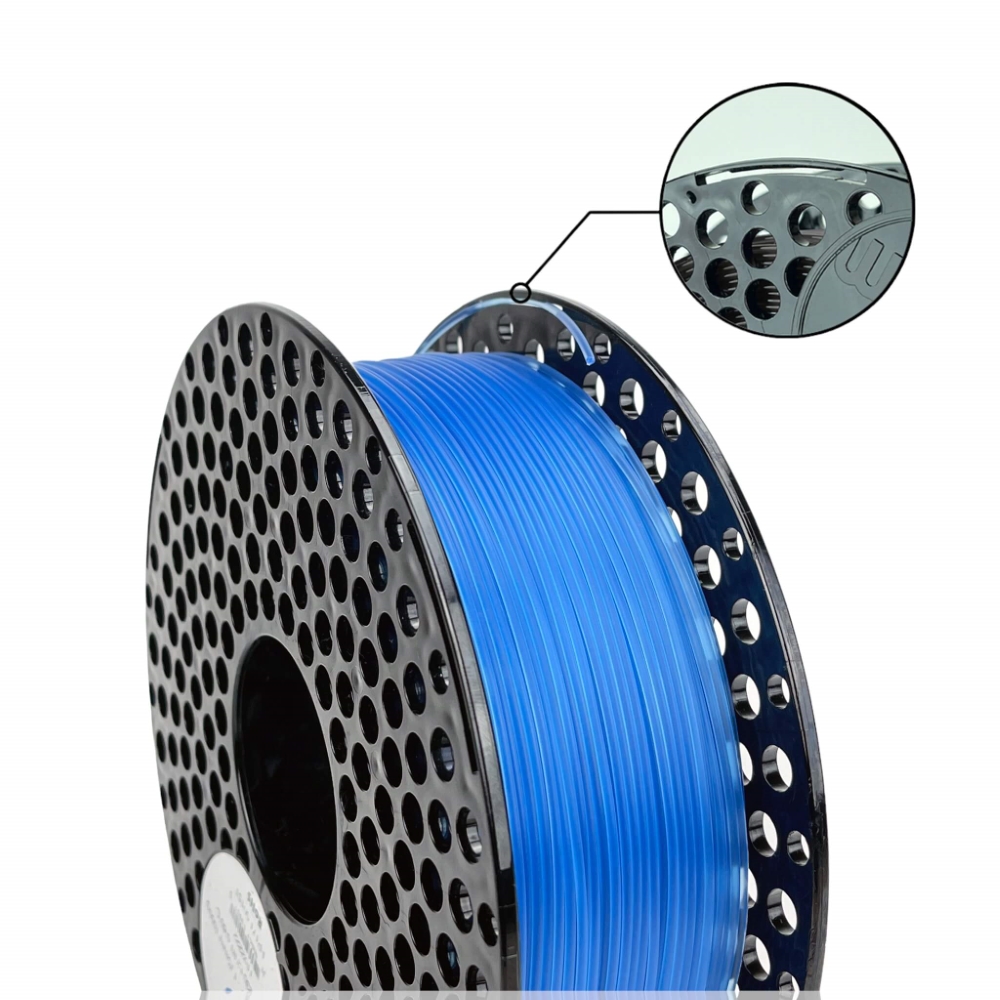 PLA 50g (Amostra) Blue Transparent - Azurefilm - Image 3
