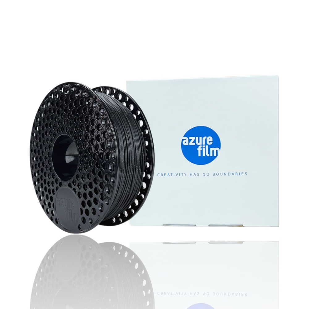 PLA 50g (Amostra) BLACK GLITTER - Azurefilm - Image 3