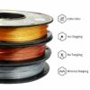 PLA Silk Combination 1,5kg (Gold + Silver + Copper) - ERYONE