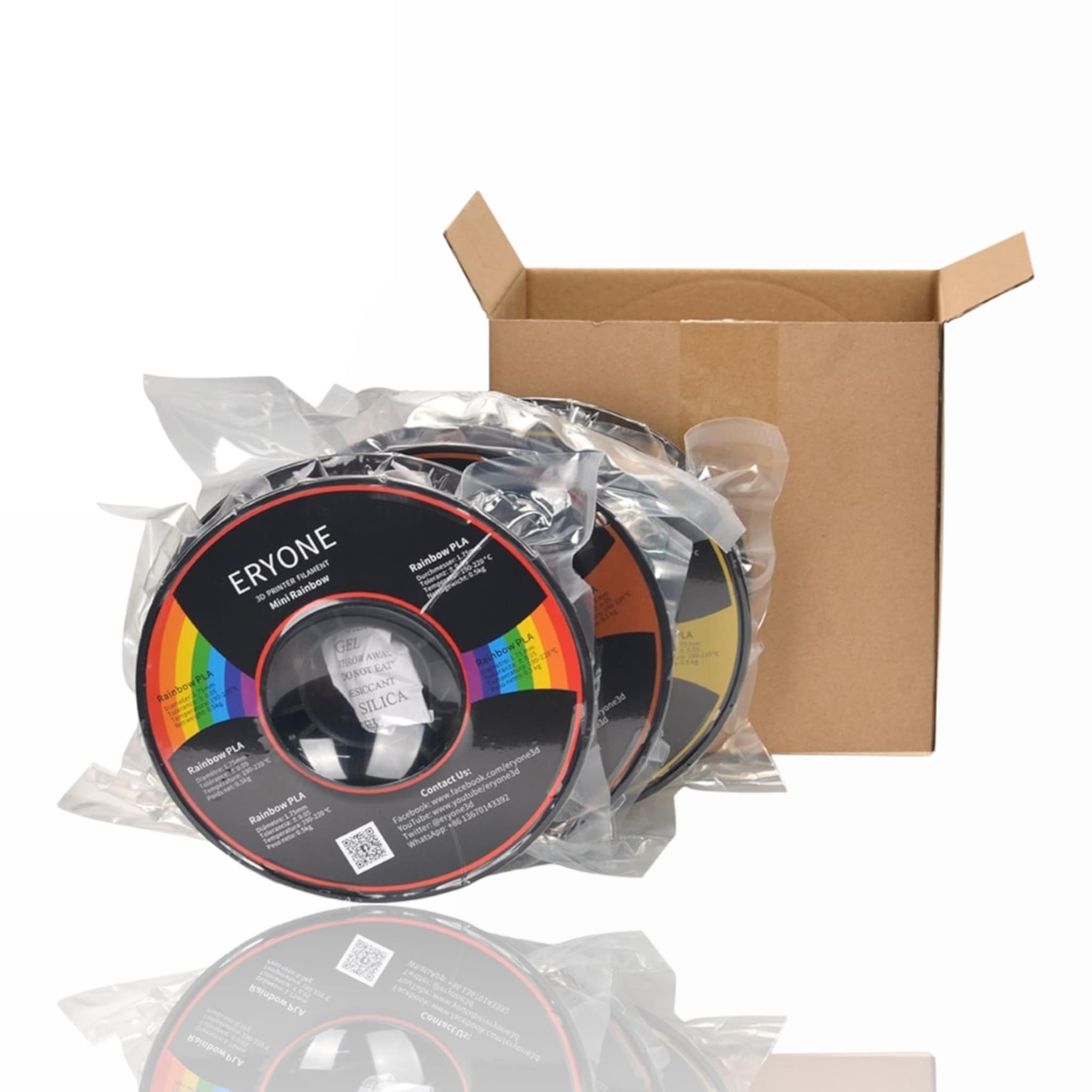PLA Silk Combination 1,5kg (Gold + Copper + Mini Rainbow) - ERYONE - Image 2