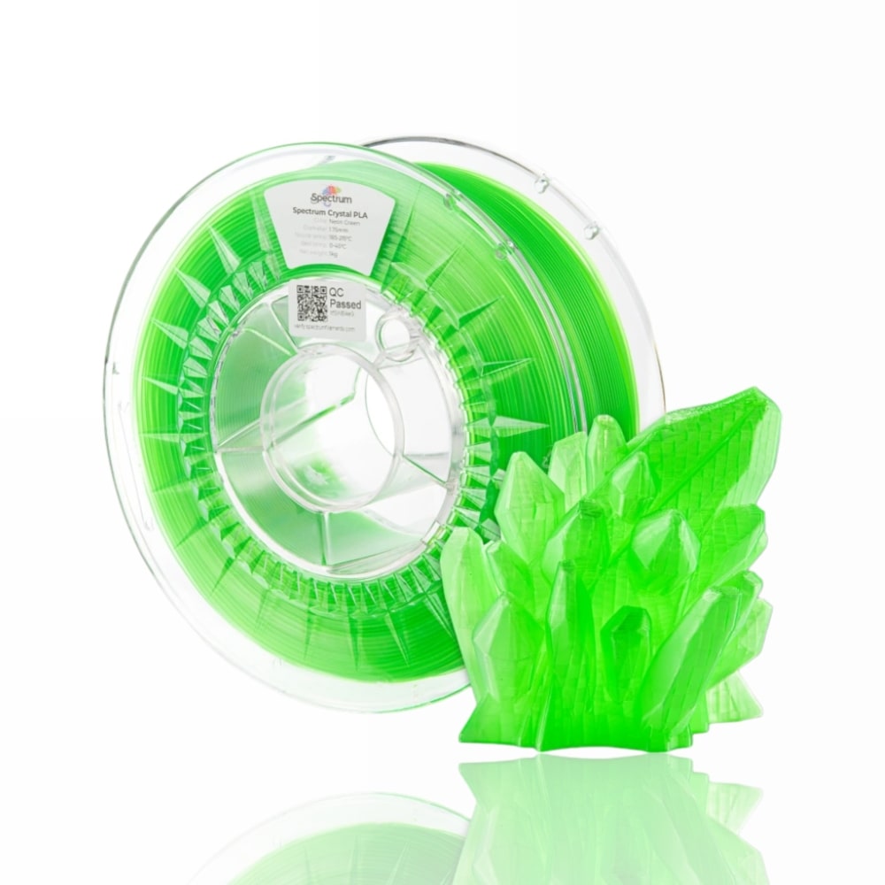 PLA Crystal 1kg Neon Green - Spectrum Filaments
