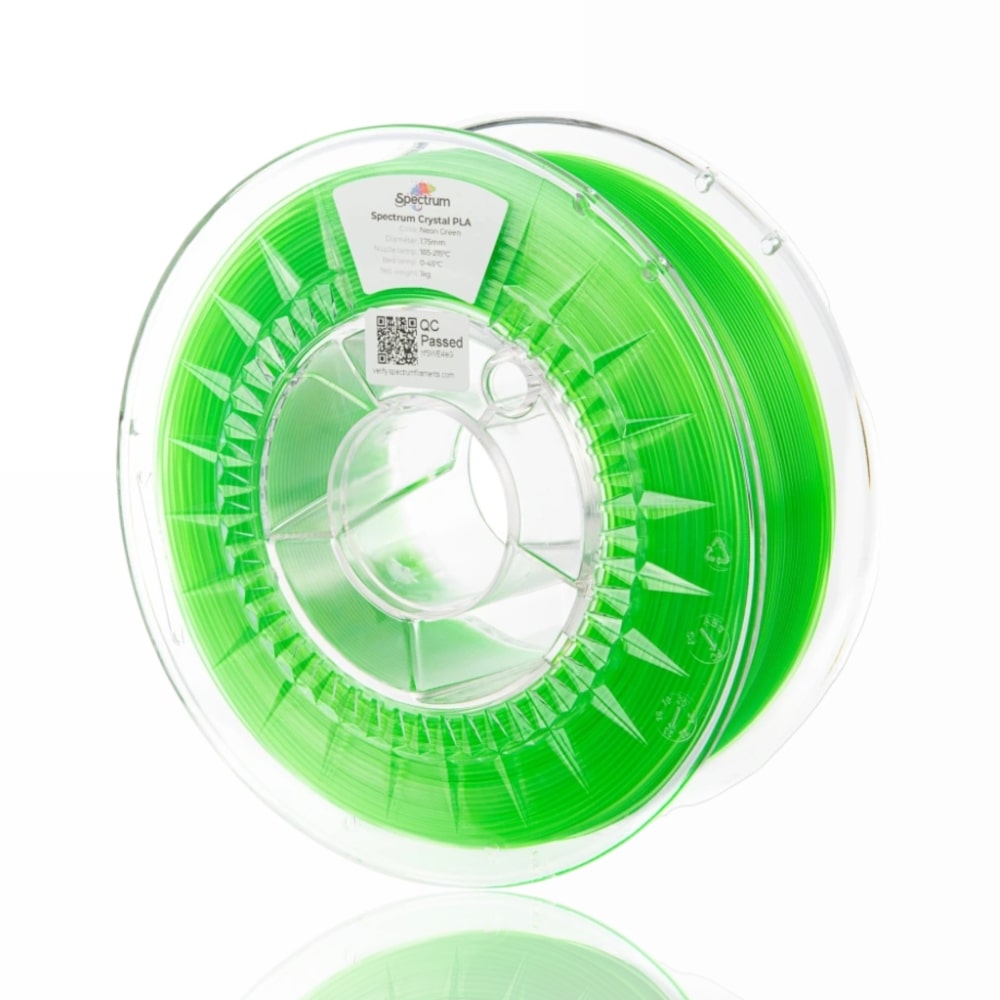 PLA Crystal 1kg Neon Green - Spectrum Filaments - Image 2