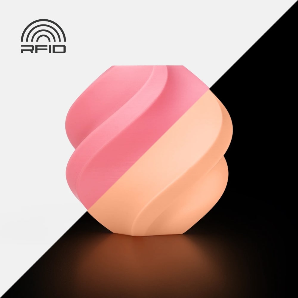 PLA Glow 1kg (With Spool) Pink - Bambu Lab