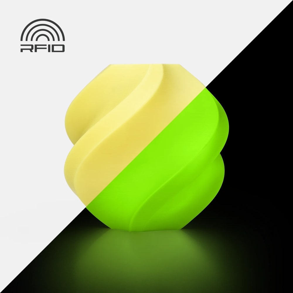 PLA Glow 1kg (With Spool) Green - Bambu Lab - Image 6