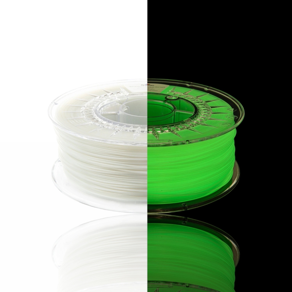PLA Glow in the Dark 1kg Yellow Green - Spectrum Filaments