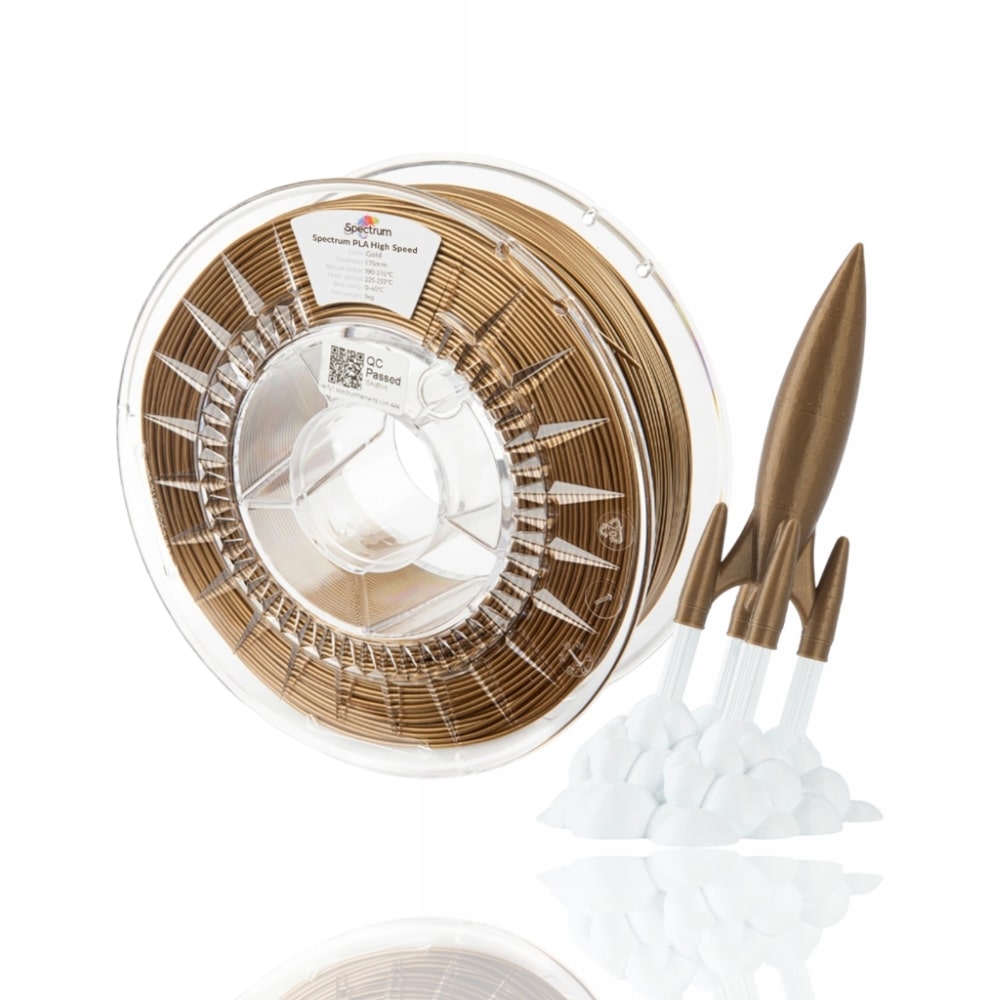 PLA High Speed 1kg Gold - Spectrum Filaments