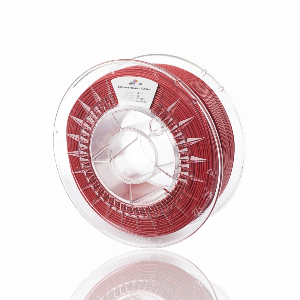PLA Matt 1kg Bloody Red - Spectrum Filaments