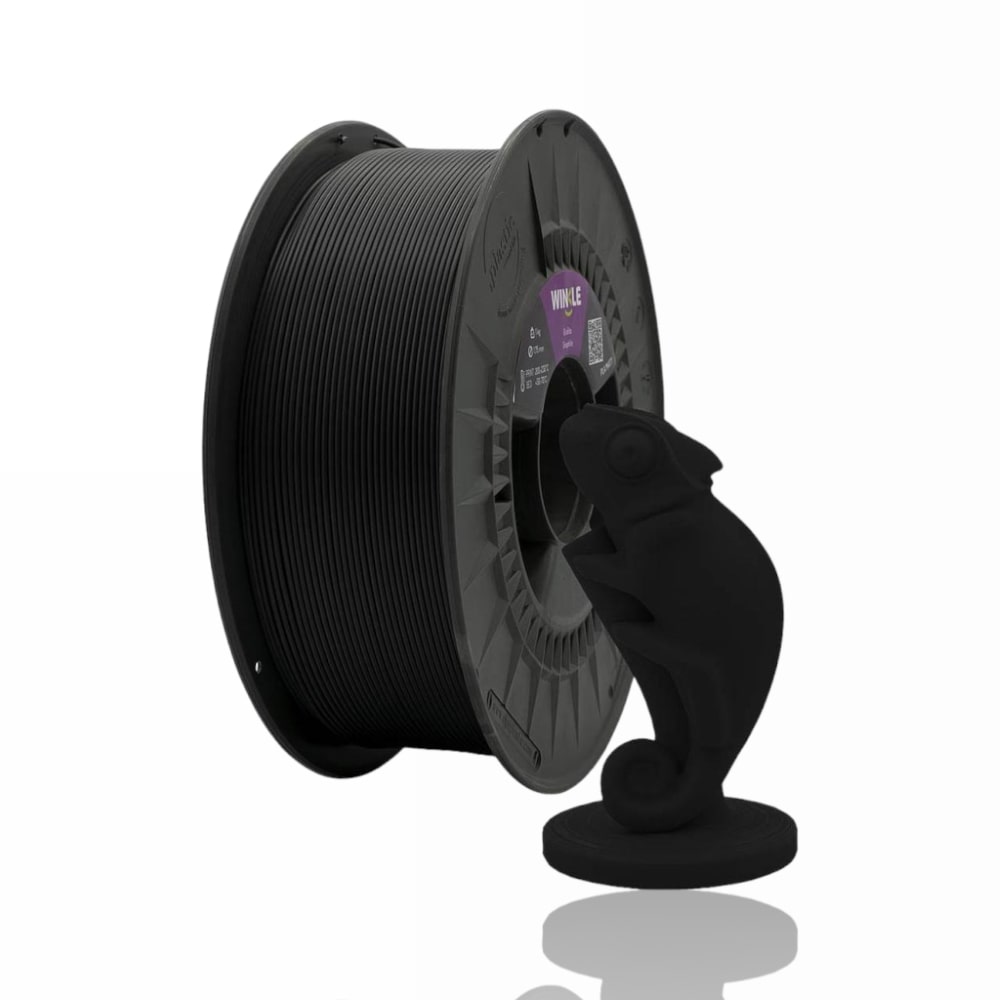 PLA MATTE 10M (AMOSTRA) Negro Grafito Graphite Black - WINKLE