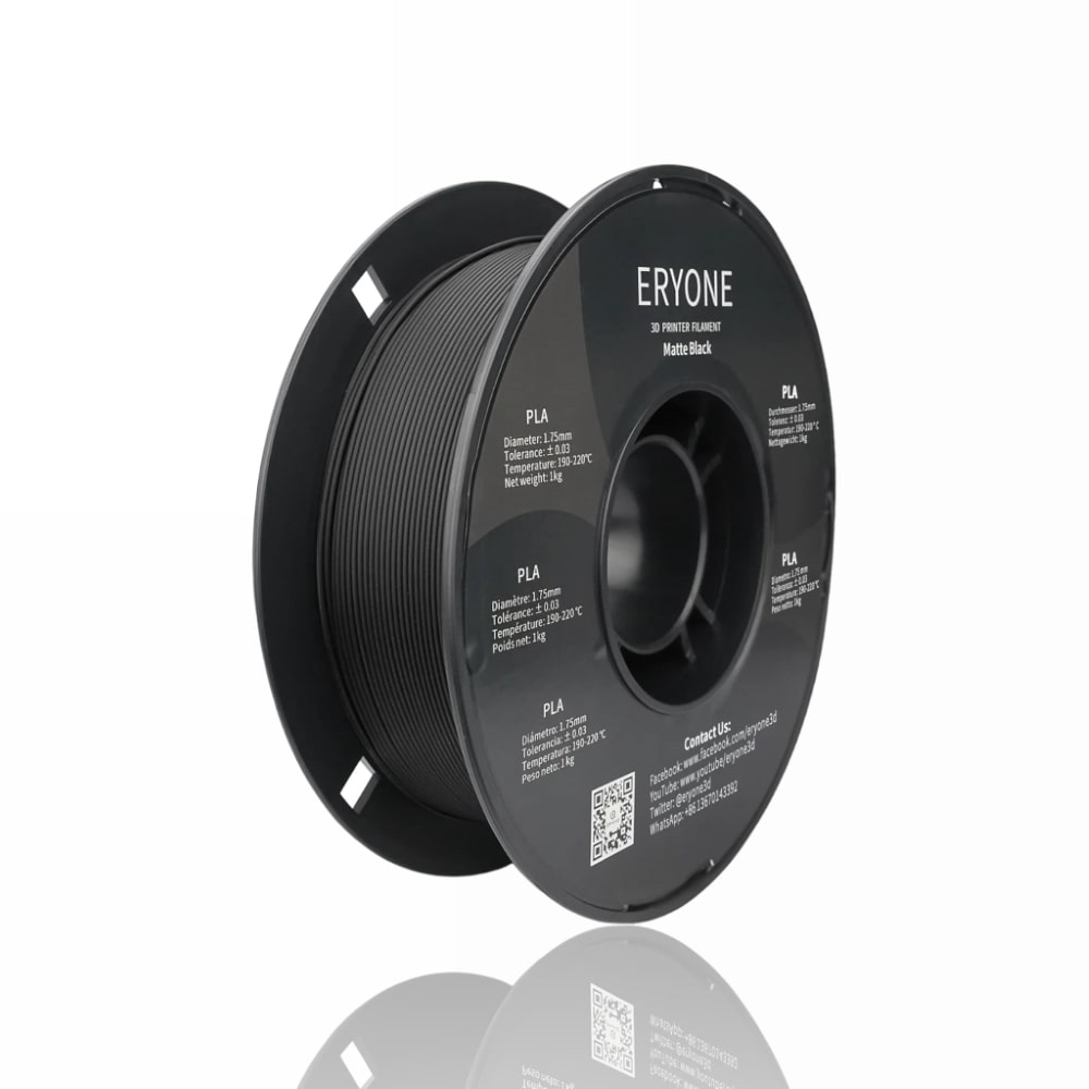 PLA Matte 1kg Black - ERYONE