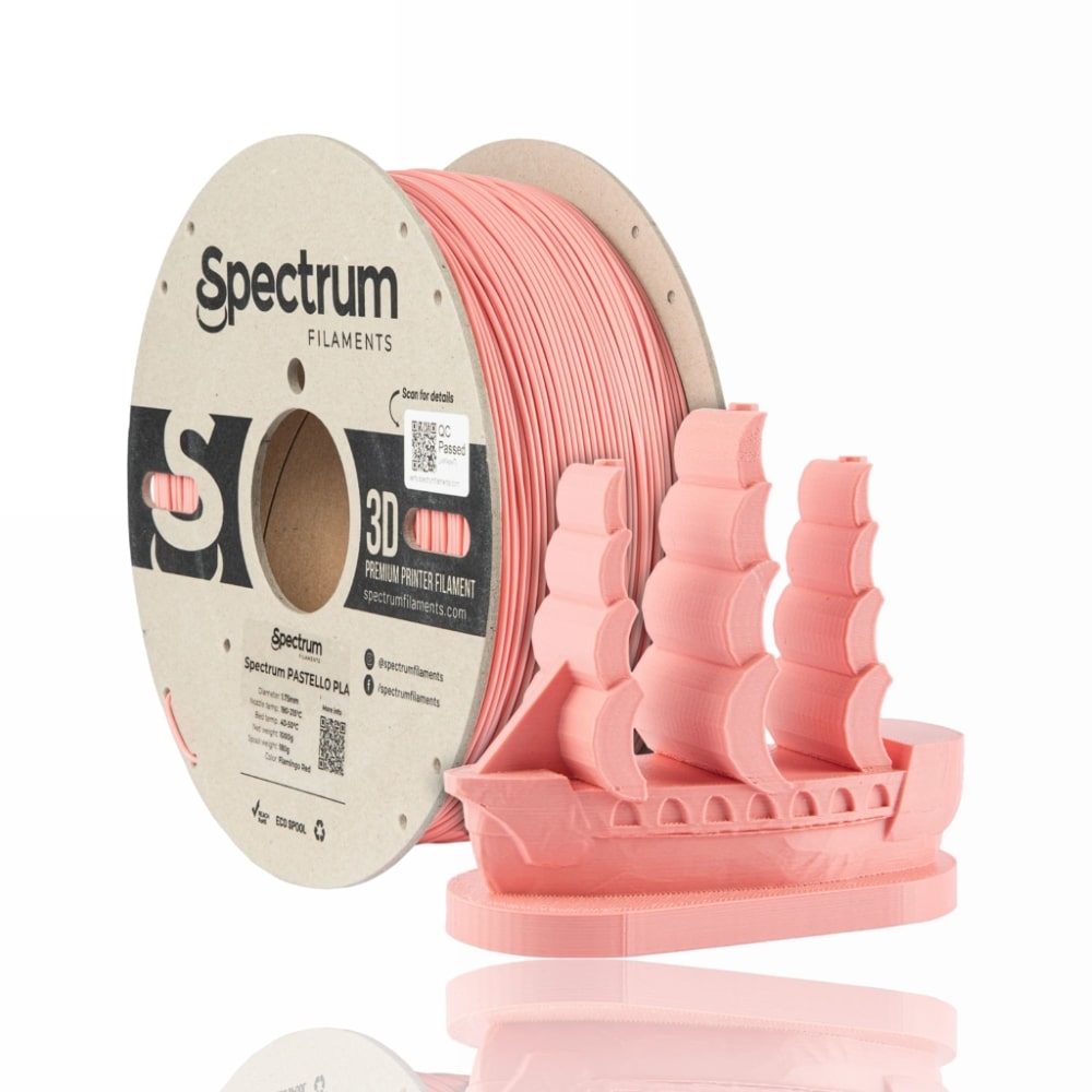 Pastello PLA 1kg Flamingo Red - Spectrum Filaments