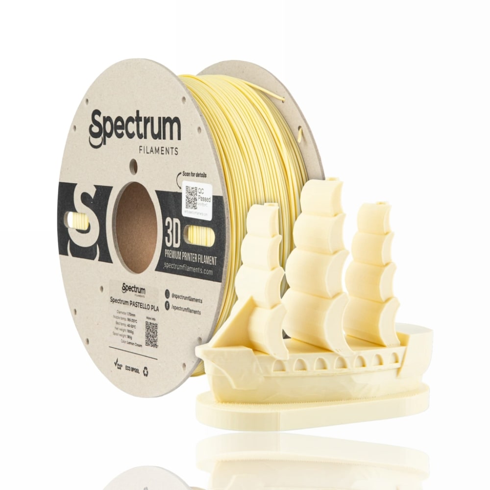 Pastello PLA 1kg Lemon Cream - Spectrum Filaments