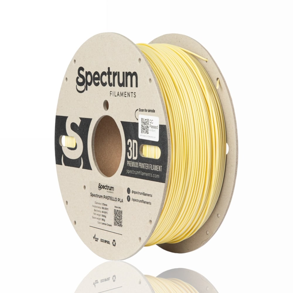 Pastello PLA 1kg Lemon Cream - Spectrum Filaments - Image 2