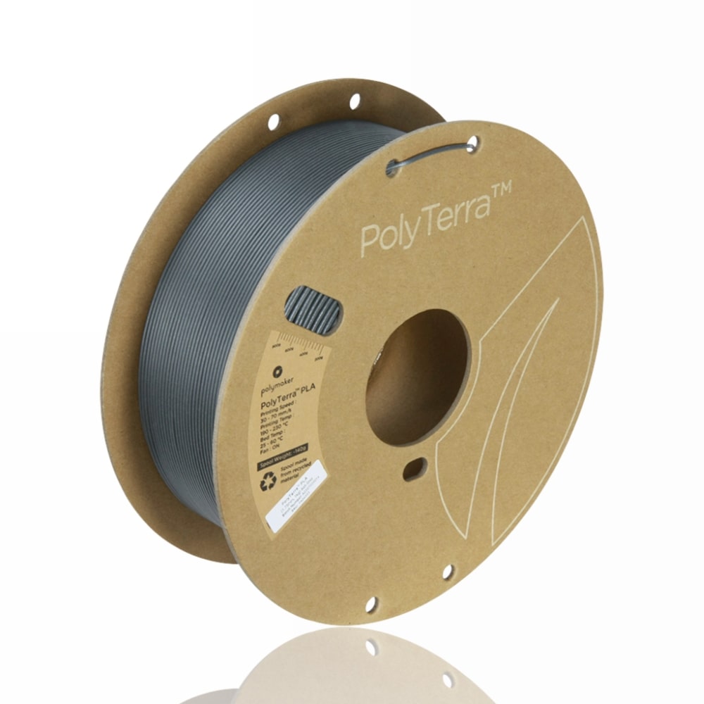 PLA Polyterra 1kg Ash Grey - Polymaker – LINHA ANTIGA (Consultar Descrição)
