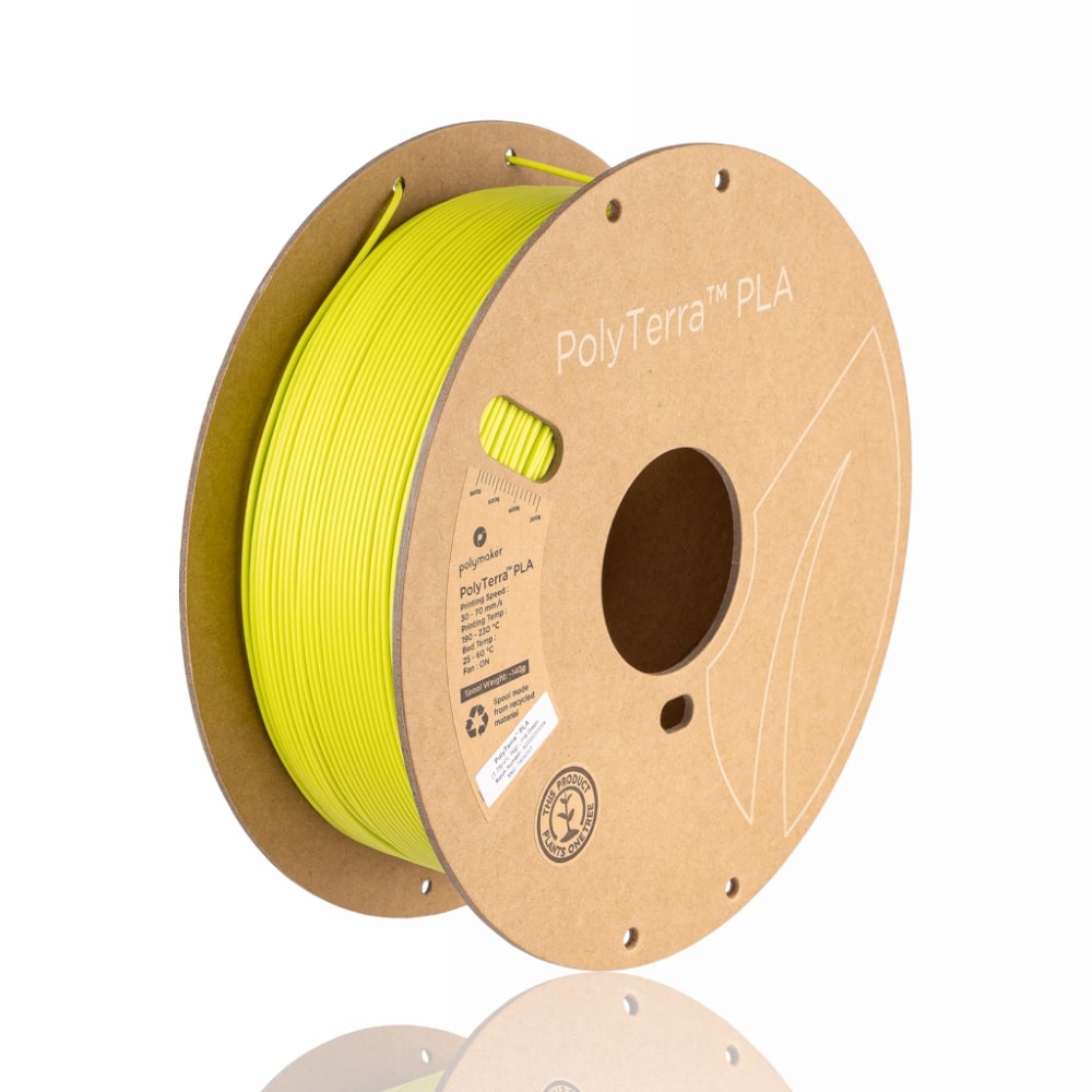 PLA Polyterra 1kg Lime Green - Polymaker – LINHA ANTIGA (Consultar Descrição)