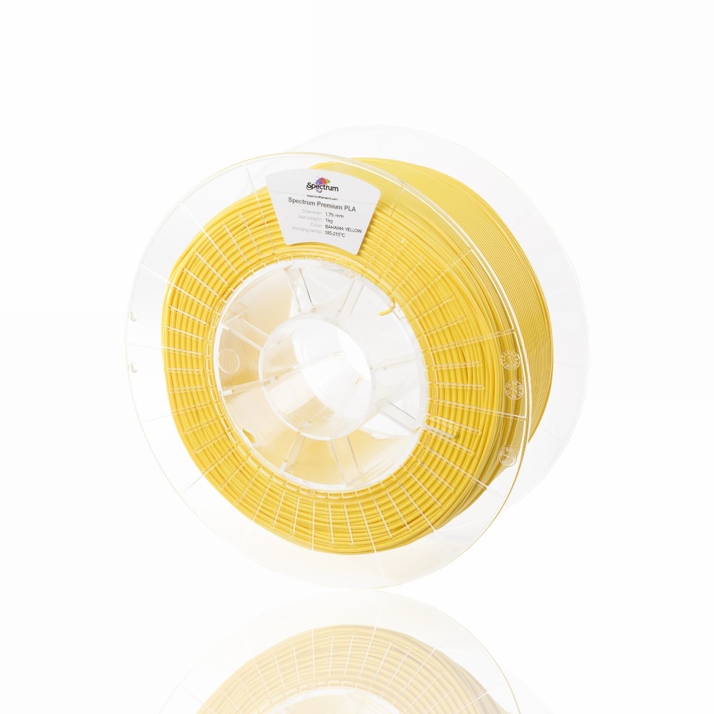 PLA Premium 1kg Bahama Yellow - Spectrum Filaments