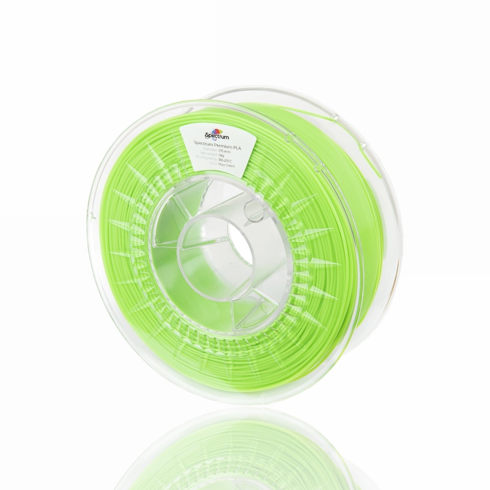 PLA Premium 1kg Fluorescent Green - Spectrum Filaments