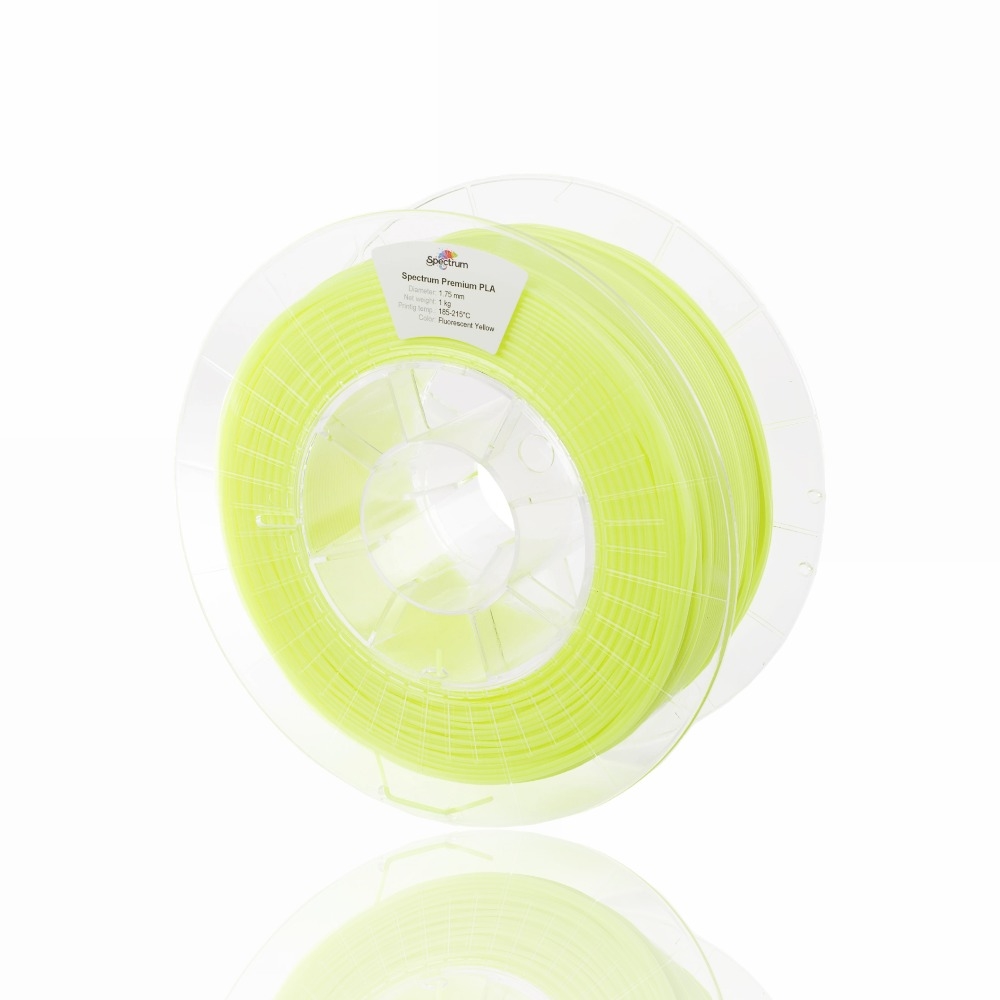 PLA Premium 1kg Fluorescent Yellow - Spectrum Filaments