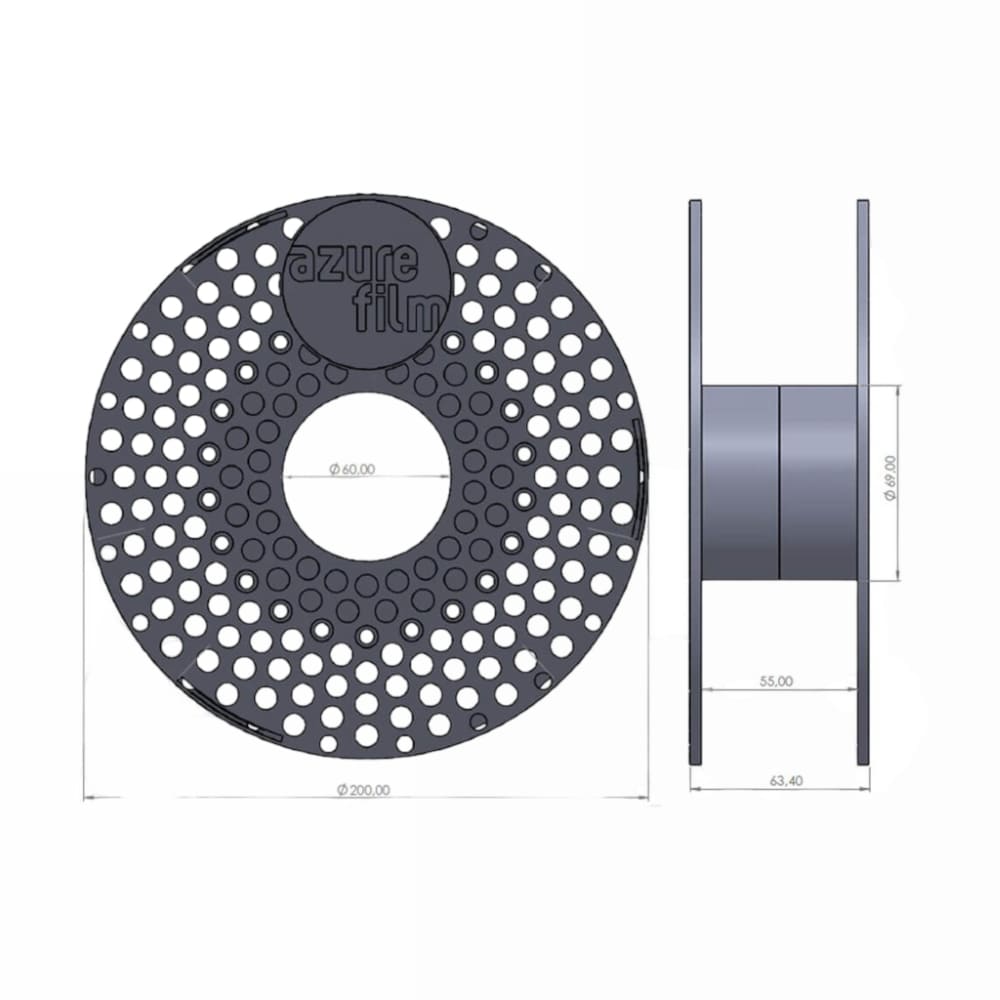 PLA Prime 10m (AMOSTRA) Dark Blue - Azurefilm - Image 3