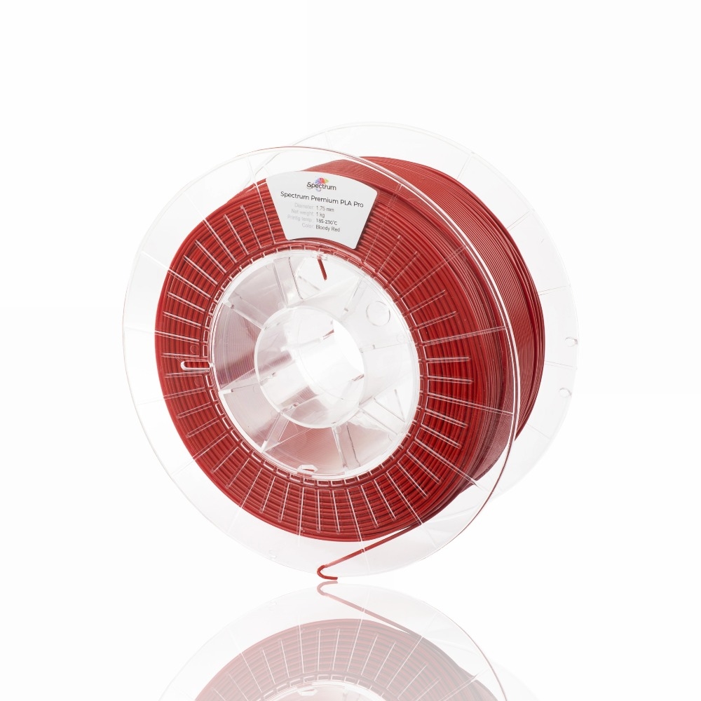 PLA Pro 1kg Bloody Red - Spectrum Filaments