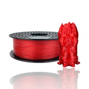 PLA 50g (Amostra) Red GLITTER - Azurefilm