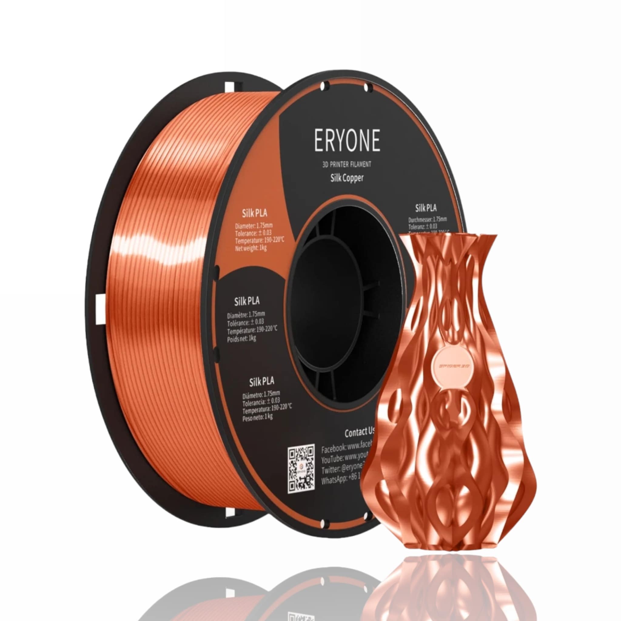 PLA Silk 1kg Copper - ERYONE - Image 4