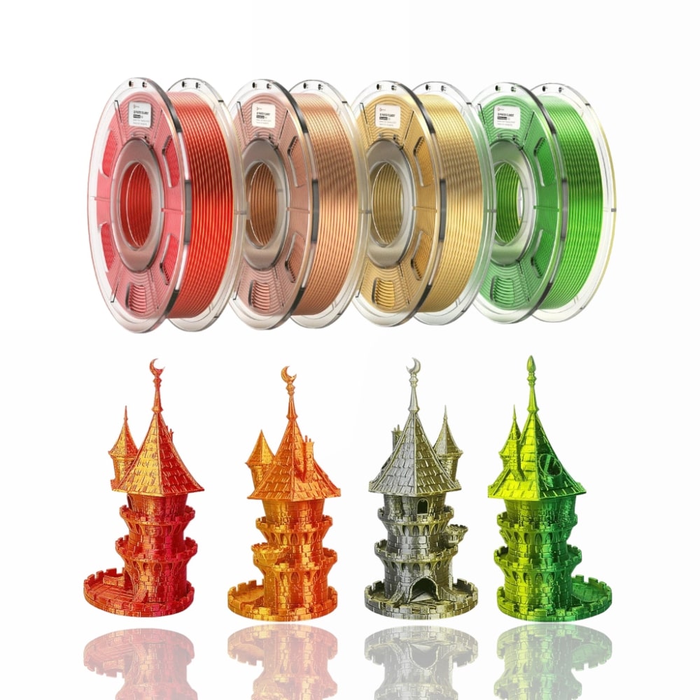 PLA Silk Dual-Color Combination 1kg (0,25kg x4) Pack 2 - ERYONE