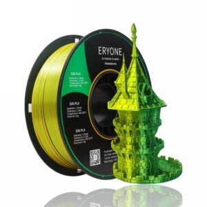 PLA Silk Dual-Color 1kg (Yellow & Green) - ERYONE