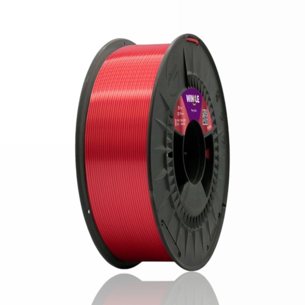 PLA SILK 10M (Amostra) Rojo Rubi Ruby Red - WINKLE