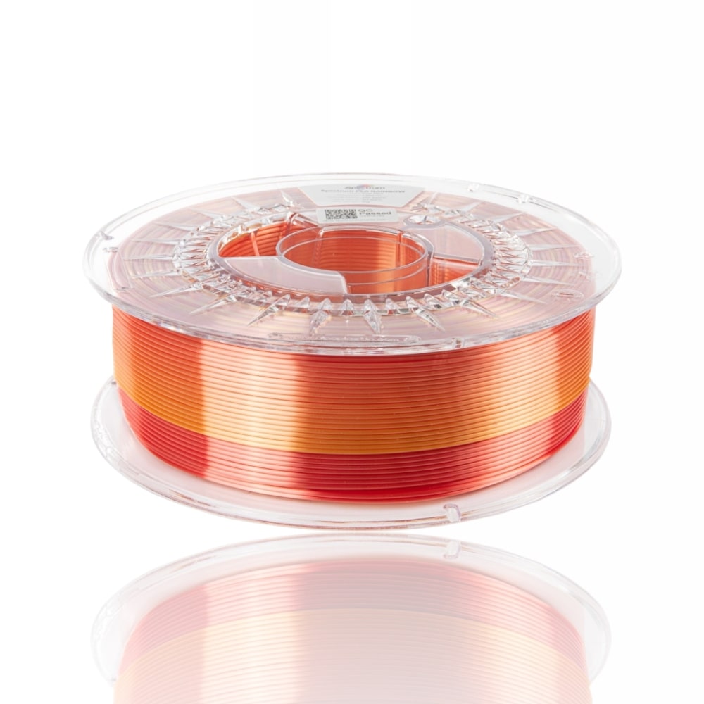 PLA Silk Rainbow 1kg Fire Red - Spectrum Filaments - Image 3